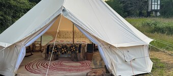 Vashon Island Glamping Tent with Sea Views on 5 acres Forest & Field 1-bedroom