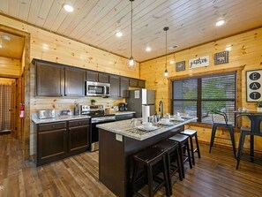 Microwave, oven, stovetop, dishwasher