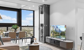 Deluxe Apartment, 1 Bedroom, River View | Living area - Facehome QWR (Brisbane)