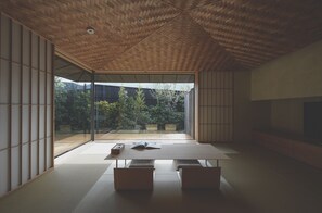 Traditional House, 1 Bedroom, Patio, Garden View | Living area - COMICO ART HOUSE YUFUIN (Yufu)