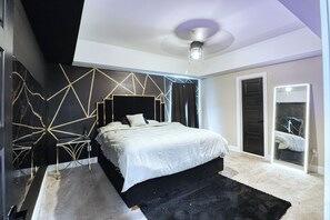 3 bedrooms, iron/ironing board, internet, bed sheets