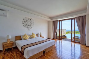 Deluxe Villa, 2 Bedrooms, Ocean View | In-room safe, blackout curtains, iron/ironing board, free WiFi - Vivo Villas (Kutuh)