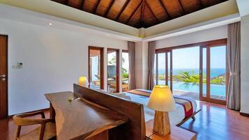 Exclusive Villa, Ocean View | In-room safe, blackout drapes, iron/ironing board, free WiFi