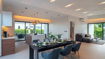 Villa, 4 Bedrooms, Private Pool, Pool View | In-room safe, individually decorated, individually furnished, desk
