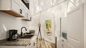 Coffee/tea maker, fridge, microwave, oven - Cozy Chalet & Luxe Domes Retreat w/Stunning Views (Augusta)
