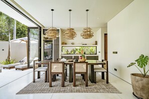 Luxury Villa, Pool View | In-room dining