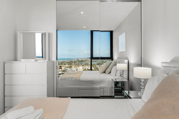 1 غرفة نوم ومكتب ومكواة/لوح كي وواي فاي