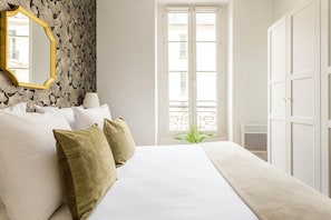 Hypo-allergenic bedding, pillowtop beds, individually decorated