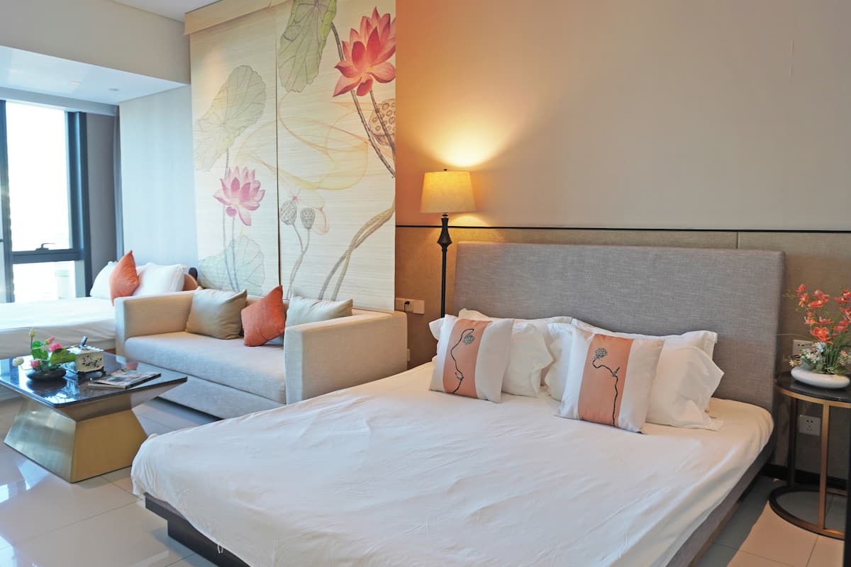 Habitación clásica con 2 camas individuales, vista a la montaña | Ropa de cama de alta calidad, edredón y camas con efecto memoria