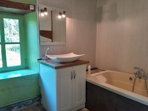 Shower, soap, toilet paper