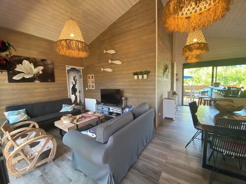 Chalet surplombant la pinède