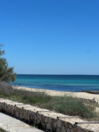 Apartment Villa Mare San Pietro in Bevangne with sea view, terrace, garden