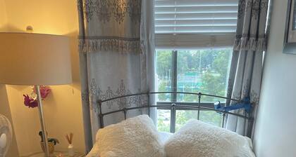 Central location in the city. Close to transportation, mall, pool and more.