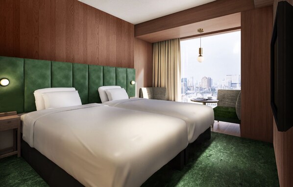 Down comforters, in-room safe, laptop workspace, free WiFi