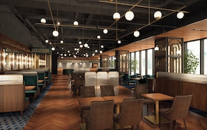 Breakfast, lunch and dinner served