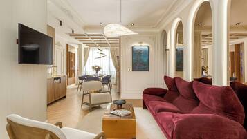 Apartment, City View | Living area