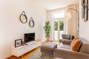 Appartement Luxe, 1 chambre | Salle de séjour