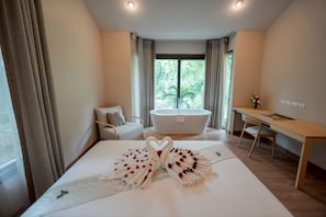 Villa, 1 cama individual grande, junto al lago | Cortinas opacas, sistema de insonorización, wifi gratis