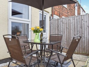 屋外ダイニングエリア