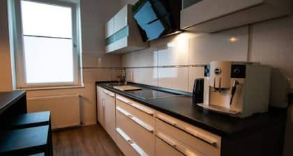 Modernes 65qm Kunst-Apartment für bis zu 6 Gäste