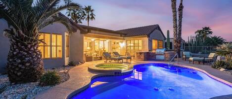 Una piscina climatizada