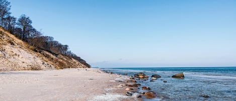 Vlak bij het strand