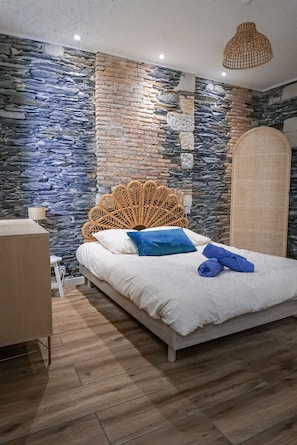 1 chambre, accès au Wi-Fi (inclus), literie fournie
