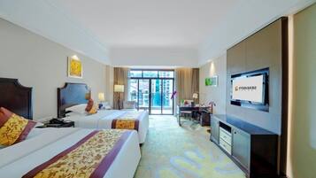 Standard Twin Room, Balcony | In-room safe, desk, laptop workspace, blackout drapes