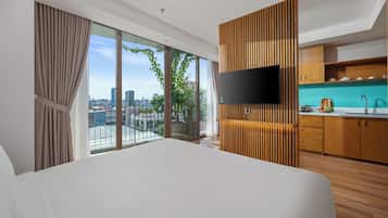 Premier-Zimmer, Balkon, Stadtblick