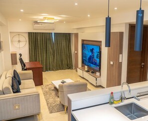 Standard Apartment | Living area - Solaris Cozy Haven (Accra)