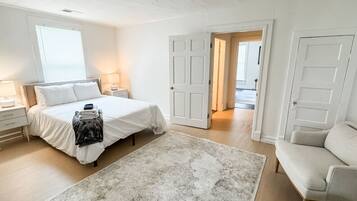 2 bedrooms, iron/ironing board, travel crib, WiFi