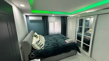 1 bedroom, iron/ironing board, travel crib, free WiFi