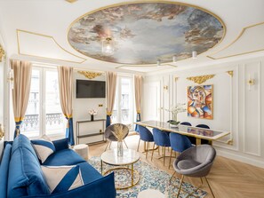 Apartment, City View | Living area | Offices - Merveil Luxury Suites - Rougemont I-II-III (Paris)