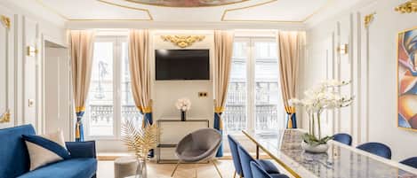 Appartement, vue ville | Coin séjour