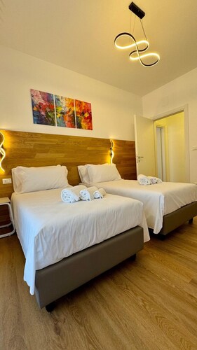 Vacation apartments in new complex, 250 m from the sea, with own kitchen