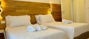 Vacation apartments in new complex, 250 m from the sea, with own kitchen