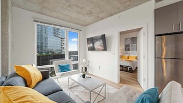 2 bedrooms, iron/ironing board, travel crib, WiFi