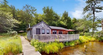 Cabin on the Lake • Deck, Dock & Woods