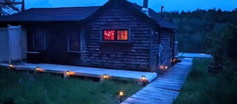 Cabin on the Lake • Deck, Dock & Woods