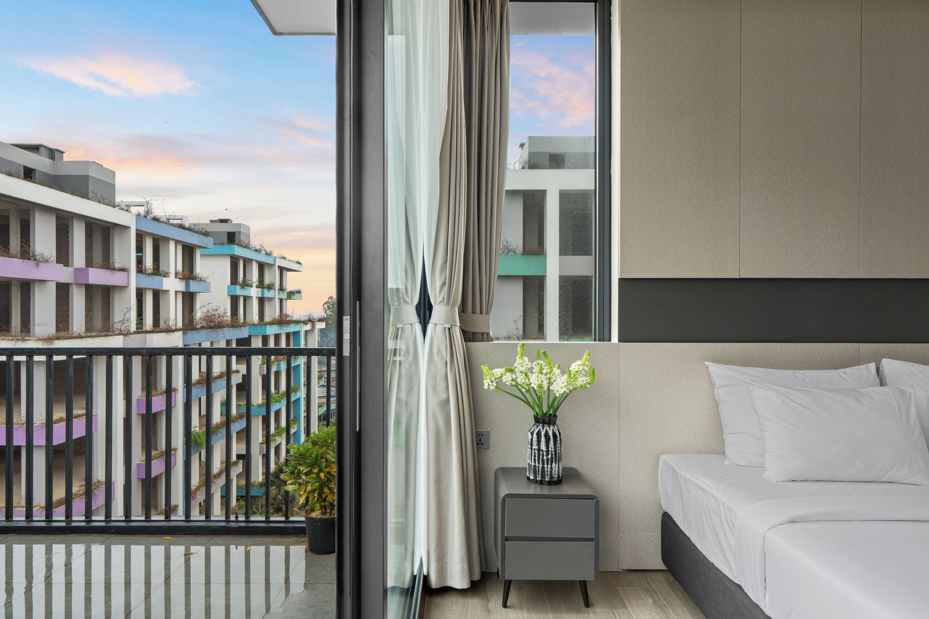 Chambre Double Deluxe, balcon, vue mer | Terrasse/Patio