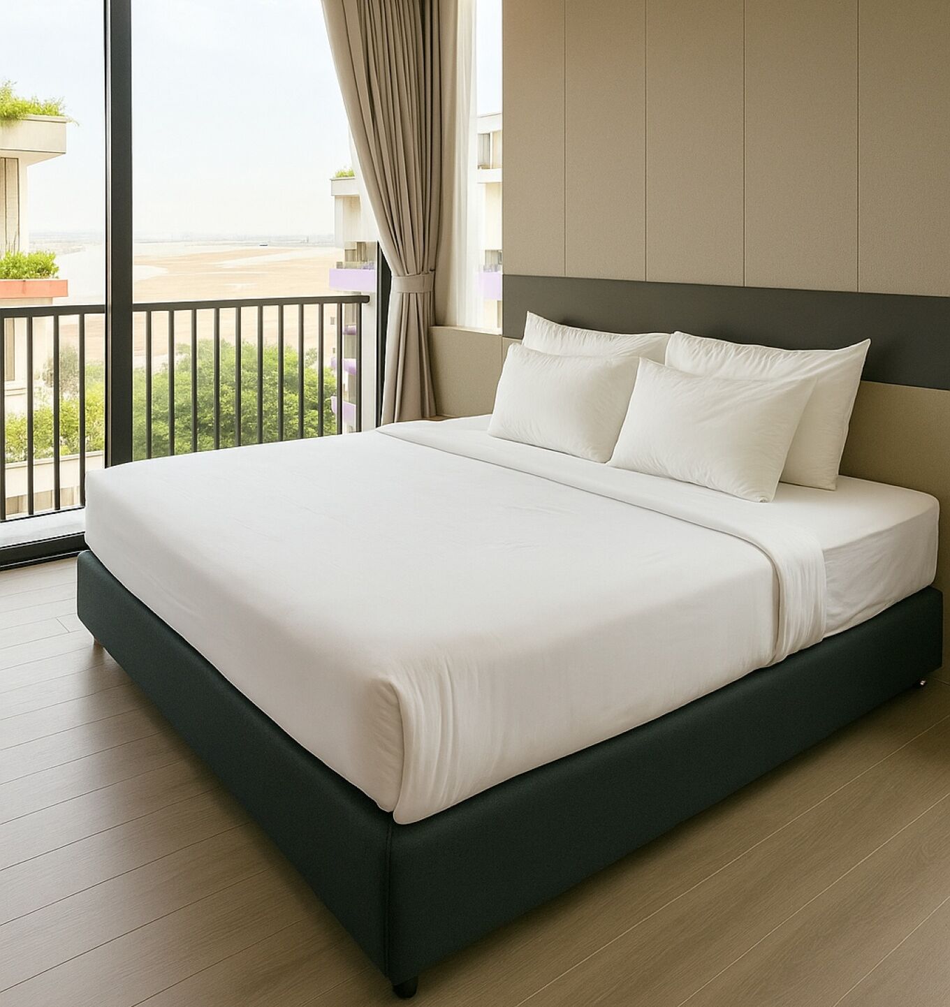 Deluxe-Doppelzimmer, Meerblick | Minibar, Zimmersafe, Schreibtisch, laptopgeeigneter Arbeitsplatz