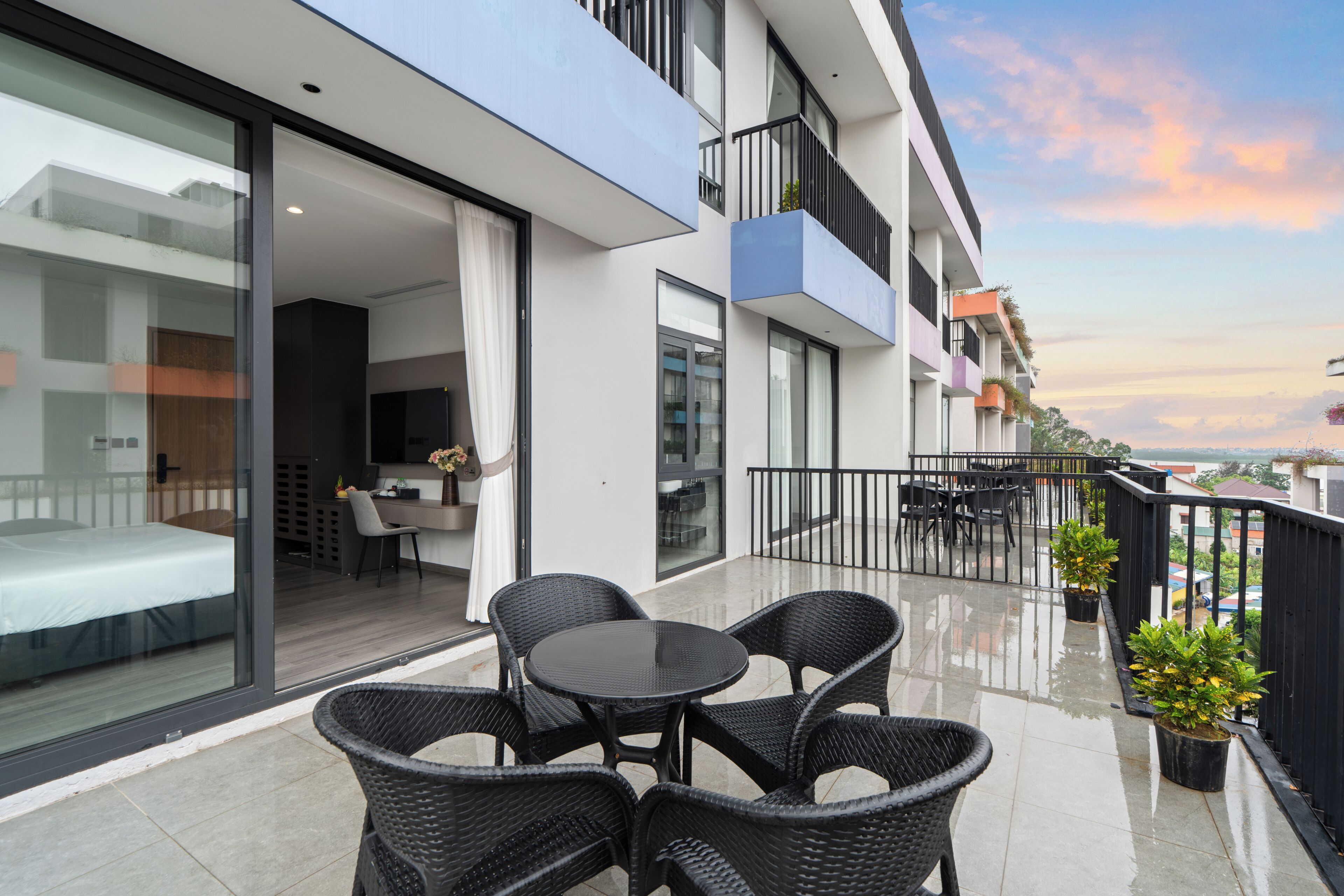 Chambre Double Deluxe, vue mer | Balcon