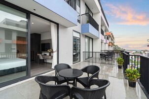 Habitación Deluxe doble, vistas al mar | Balcón