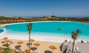 Outdoor pool - Luxury apartment with sea views and FREE VIP access to Lagoon in Estepona. (Unknown)