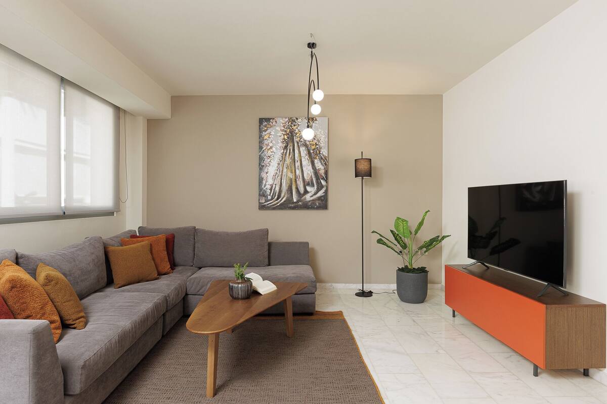 Deluxe Apartment 2 Bedroom with Terrace | リビング エリア