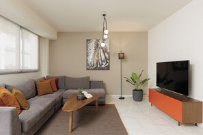Deluxe Apartment 2 Bedroom with Terrace | Living area - Regal Boutique Suites Athens (Athens)