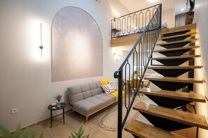 Loft, 1 Bedroom | Living area - Vayas Residences Agora (Trikala)