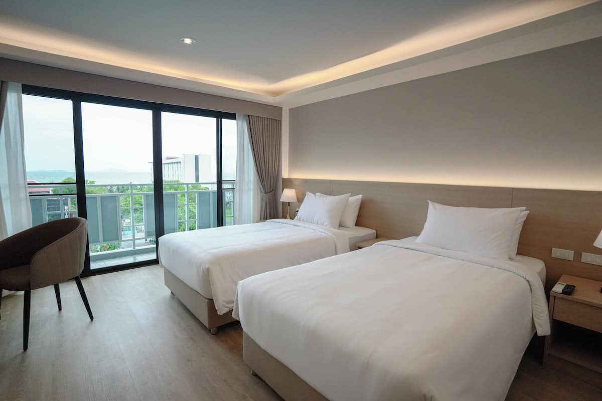 Quarto duplo luxo, vista para o oceano | Wi-Fi de cortesia
