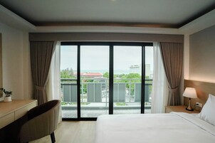 Habitación Deluxe con 2 camas individuales, vistas al mar | Vistas al mar