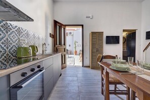 Microwave, oven, stovetop, electric kettle